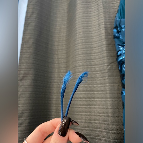 Speechless Blue Sequin Dress - Picture 6 of 7